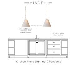 kitchen island lighting height. kitchen
