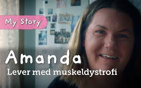 Amanda lever med muskeldystrofi