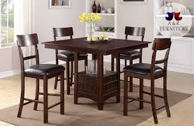 3/5pcs square dining table + chairs set glass table for dining room small space. 5pcs Dining Sets Counter Height Home Square Dining Table W 4 Chairs Bar Sets Dining Sets Home Garden Worldenergy Ae