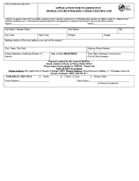 Hunter ed is the only safety course provider that develops print materials on behalf of government agencies responsible for hunting laws and regulations. Fillable Online Wdfw Wa Hunter Safety Card Form Fax Email Print Pdffiller