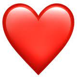 Red Heart Emoji On Apple Ios 10 2 Menggambar Emoji Emoji Objek Gambar