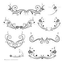 Decorative Black Vines Png Featuring Floral Flourish Vector Etsy Free Clip Art Hot Pink Decor Clip Art