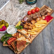Platter (dinner), a meal of several components served together on a platter or in a basket. Mix Grill Platter Lebanese Grill Lamarquise Restaurant Coffee Shop
