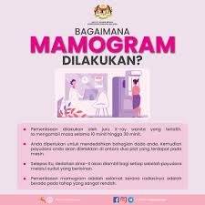 Mamogram tidak boleh mencegah penyakit kanser payudara namun kaedah ini mampu menyelamatkan ramai nyawa dengan pengesanan awal kanser payudara. Laman Rasmi Institut Kanser Negara Mamogram Merupakan Cara Terbaik Mengesan Kanser Payudara Sebelum Ia Dapat Dikesan Melalui Pemeriksaan Klinikal Ataupun Pemeriksaan Sendiri Pernahkah Anda Terfikir Bagaimana Mamogram Dilakukan Infokanserikn