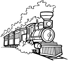 Train With Steam Engine Vinyl Sticker Customize On Line Trains 096 0054 Train Drawing Train Coloring Pages Train Vector