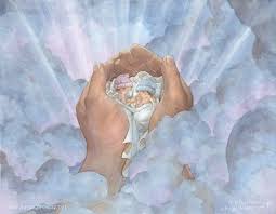 In Father S Hands Stillborn Baby Baby Angel Jesus Art