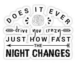 One Direction Four Night Changes Sticker By Yoshfridays In 2021 One Direction Lyrics One Direction Drawings One Direction Quotes
