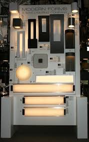 Modern Forms Display At Connecticut Lighting Centers Featuring Outdoor Led Wall Lighting Www Ctlighting Com Lighting L Modern Forms Lighting Showroom Design