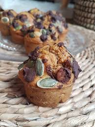 Muffins Epices A La Puree De Potiron Chocolat Noir Et Graines De Courge Sans Matieres Grasses Sains Et Recette A Base De Courge Puree De Potiron Alimentation