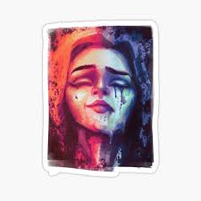 Sticker for Sale mit "In zwei Teile geteilt, zweite Auflage" von Robin  Mosher