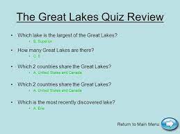 Which is the deepest great lake? A Review On Continue To Main Menu The Great Lakes Main Menu Click Below For More Information On Each Lake Lake Huron Lake Ontario Lake Michigan Lake Ppt Download
