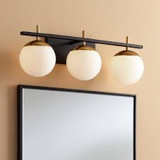 From vanity lights, bathroom light fixtures and bathroom sconces to flush mount lights and bathroom exhaust fans, we have what you need for bathroom vanity lighting can be much more than just a few fancy lightbulbs and fixtures for your restroom. Gold Bathroom Lighting Lamps Plus