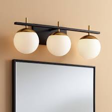 From wall sconces and led vanity light bars to rustic and contemporary styles, the home depot has all the bathroom lighting options you'll need. Gold Bathroom Lighting Lamps Plus