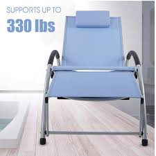 Amazon Com Ukeacn Patio Chaise Lounge Lawn Chair High Strength Aluminum Materials Adjustable Reclining Foldi Patio Chaise Lounge Lawn Chairs Folding Chair