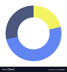 Flat Icon On Stylish Background Pie Chart