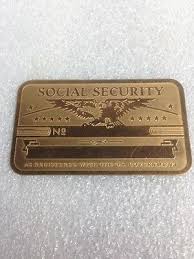Maybe you would like to learn more about one of these? Vintage Brass Social Security Card Unused Ebay