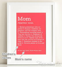 Personalized Mom Definition Poster Gift Homemade Baby Gifts Baby Gifts To Make Homemade Mothers Day Gifts