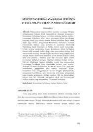 Kesantunan verbal pengenalan ● yang kurik itu kendi,yang merah itu saga.yang baik itu budi,yang indah itu bahasa. ●menurut amat juhari moain(1992),kesantunan berbahasa adalah kesopanan dan kehalusan dalam menggunakan bahasa. Http Conference Unsri Ac Id Index Php Sembadra Article Download 561 Pdf