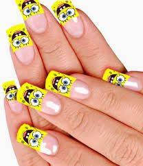 Vampiro, murciélago, casa embrujada, velas de papel digital. Resultado De Imagen Para Unas Dibujos Animados Faciles De Hacer Spongebob Nail Designs Spongebob Nails Nails
