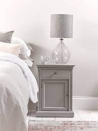 Cheap modern bedroom side small wide slim white black gloss three drawers low wooden nightstand bedside cabinets with 3 drawers. Grey Bedside Table
