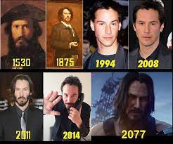 Keanu reeves promoting his motorcycle company by doing the stunts himself. The Hilarious Evolution Of The Keanu Reeves Meme