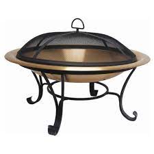 Check spelling or type a new query. Large 35 Inch Copper Bowl Fire Pit With Steel Stand And Cover Fastfurnishings Com