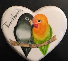 Audio masteran untuk melatih lovebird agar bisa ngekek. Lukisan Lovebird