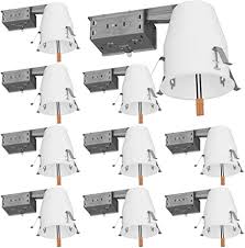 Industrial Electrical Ul Title 24 Compliant Sunco Lighting 6 Pack 4 Inch New Construction Housing Tp24 Connector Included For Easy Install Air Tight Ic Rated Steel Can 120 277v Housings