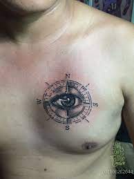 Compass Tattoo Tattoos For Guys Chest Tattoo