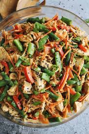Kylie tends to order the deluxe salad with shredded chicken, no tomatoes, and no cheese. Chinese Chicken Salad A Farmgirl S Dabbles