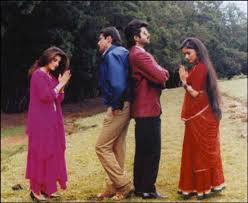 Dimple Kapadia Jackie Shroff Anil Kapoor And Madhuri Dixit Vintage Bollywood Madhuri Dixit Bollywood Stars