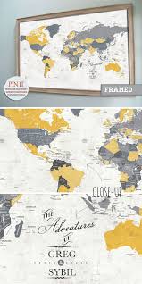Large Map Framed World Map With Pins 30x45 Inches World Travel Home Office Decor Paper Anniversary Holi World Map With Pins Framed World Map Framed Maps