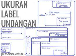 28 Jenis Ukuran Label Undangan Dalam Centimeter Cm Pengukur