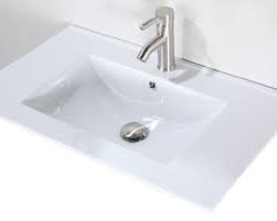 This measurement is taken from the front of the cabinet to the rear of the cabinet and does not include any overhang of the countertop. 28 Inch 18 Inch Deep Bathroom Vanity Modern Style White Color 28 Wx18 Dx36 H S3022w