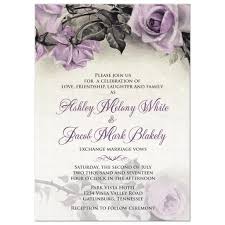 Vintage Mauve Purple Rose Wedding Invitation Rose Wedding Invitations Vintage Wedding Invitations Rose Wedding
