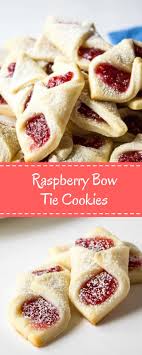 So soft, buttery, and delicious. Delicious My Food Raspberry Bow Tie Cookies Christmas Cookies