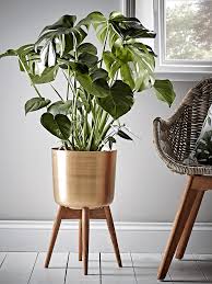 Standing Brass Planter Indoor Plant Pots Planters Decorative Home Accessories Luxury Homeware In 2020 Indoor Plant Pots Indoor Flower Pots Indoor Planters