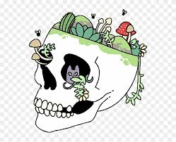 Maybe you would like to learn more about one of these? Skull Aesthetic Grunge Tumblr Plants Trippy Freetoedit Skull Outline Free Transparent Png Clipart Images Download