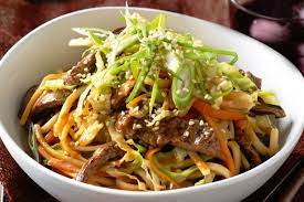 Beef Miso Sesame Noodles Recipe Miso Recipe Beef Recipes Tasty Dishes