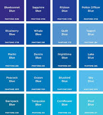 Pantone Colours In 2019 Pantone Blue Blue Color Schemes