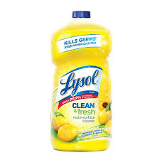 Lysol 40 Oz Pourable Lemon And Sunflower All Purpose Cleaner 19200 78626 The Home Depot