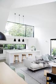 A Contemporary Shed Like Addition Was Added To This 1930 S House Living Room Modern Modern Room Apartment Interior