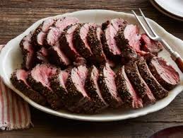 Beef tenderloin recipesby ina gardner : Roasted Beef Tenderloin With Basil Curry Mayonnaise Recipe Giada De Laurentiis Food Network