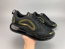 Nike Air Max 720 Black Gold Men S Running Shoes Ao2924 001 Nike Air Max Running Shoes For Men Nike Air