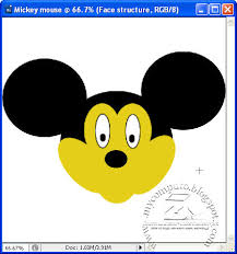 In photoshop cs6, the elliptical marquee tool is made for elliptical, including circular, selections. Photo Shop Make Mickey Mouse Face Part2 My Computo