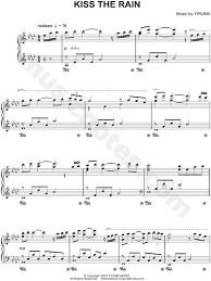 Yiruma Kiss The Rain Sheet Music Piano Solo In Ab Major Download Print Sku Mn0100458