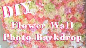 diy flower wall photo booth backdrop