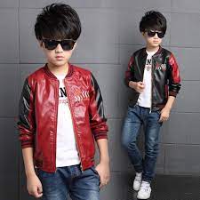 Click To Buy 2017 Fashion Teenager Motorcycle Coats Boys Leather Jackets Patchwork Children Outerwear Letter Kids Outerwear Boys Leather Jacket Boys Coat