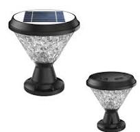 Solar LED Pillar Lights Outdoor Garden Decorative Lighting ...