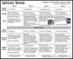 Me Marie Mitten Week Free Lesson Plans Winter Lesson Plan January Lesson Plans Winter Theme Preschool